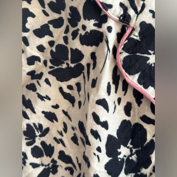 PJ Salvage Women’s Size Small Pajama Top Cotton Floral Leopard Print - Picture 3 of 6